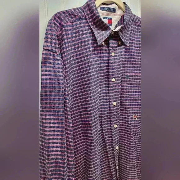 Tommy Hilfiger Plaid Button-Up Shirt XL - Picture 8 of 16